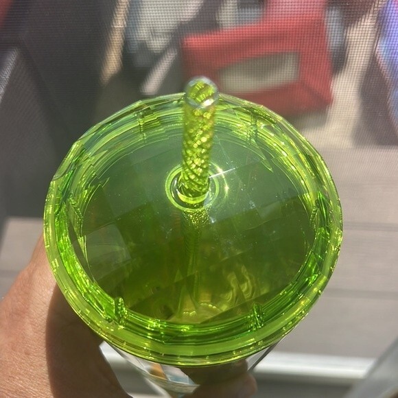 NWT Starbucks Summer Lime Kaleidoscope cold cup tumbler with Disco Lid - Picture 3 of 5
